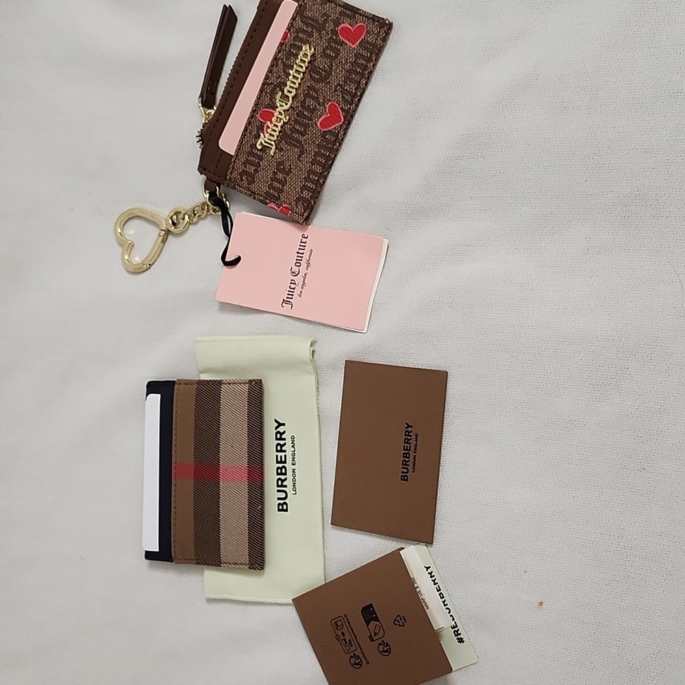 Burberry Sandon Dark Canvas Brown with Dust Bag and Juicy Couture Id Holders